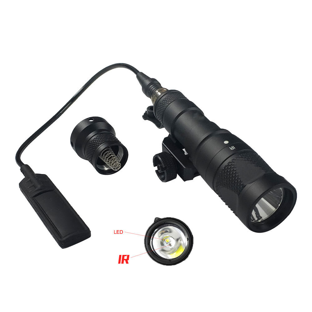 SOTAC M300V IR Light and LED White Scout Flashlight with Remote Pressure Switch