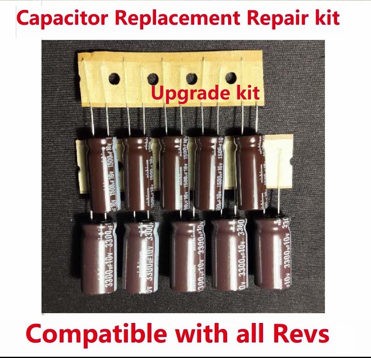 ALL Original XBOX V1.0 V1.2 V 1.3 - V1.5 V1.6 Motherboard Capacitor Upgrade kit