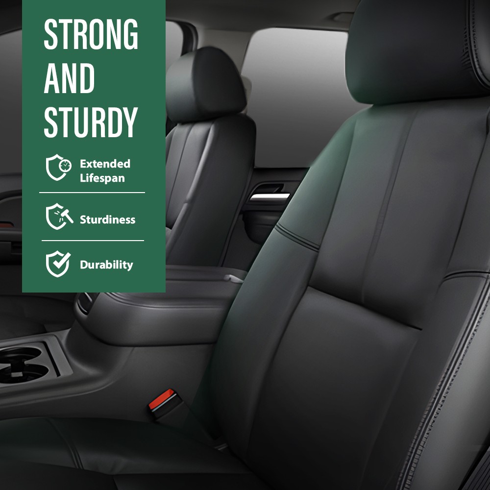 Fit For 07-13 Chevy Silverado GMC Sierra Crew Cab Full Set Seat Covers Replace