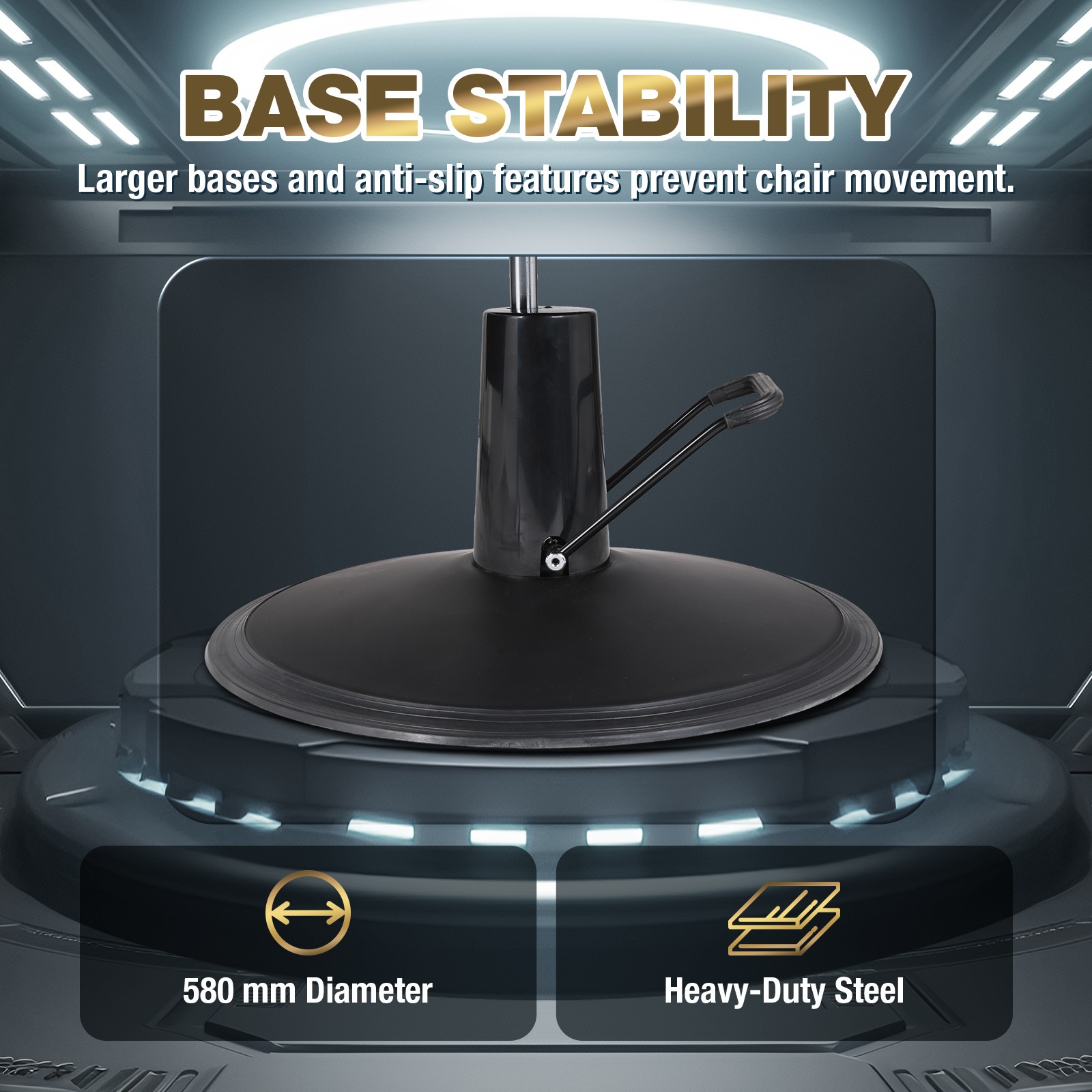 Vintage Black Recline All Purpose Barber Chair Hydraulic SalonSpa Beauty Stylist