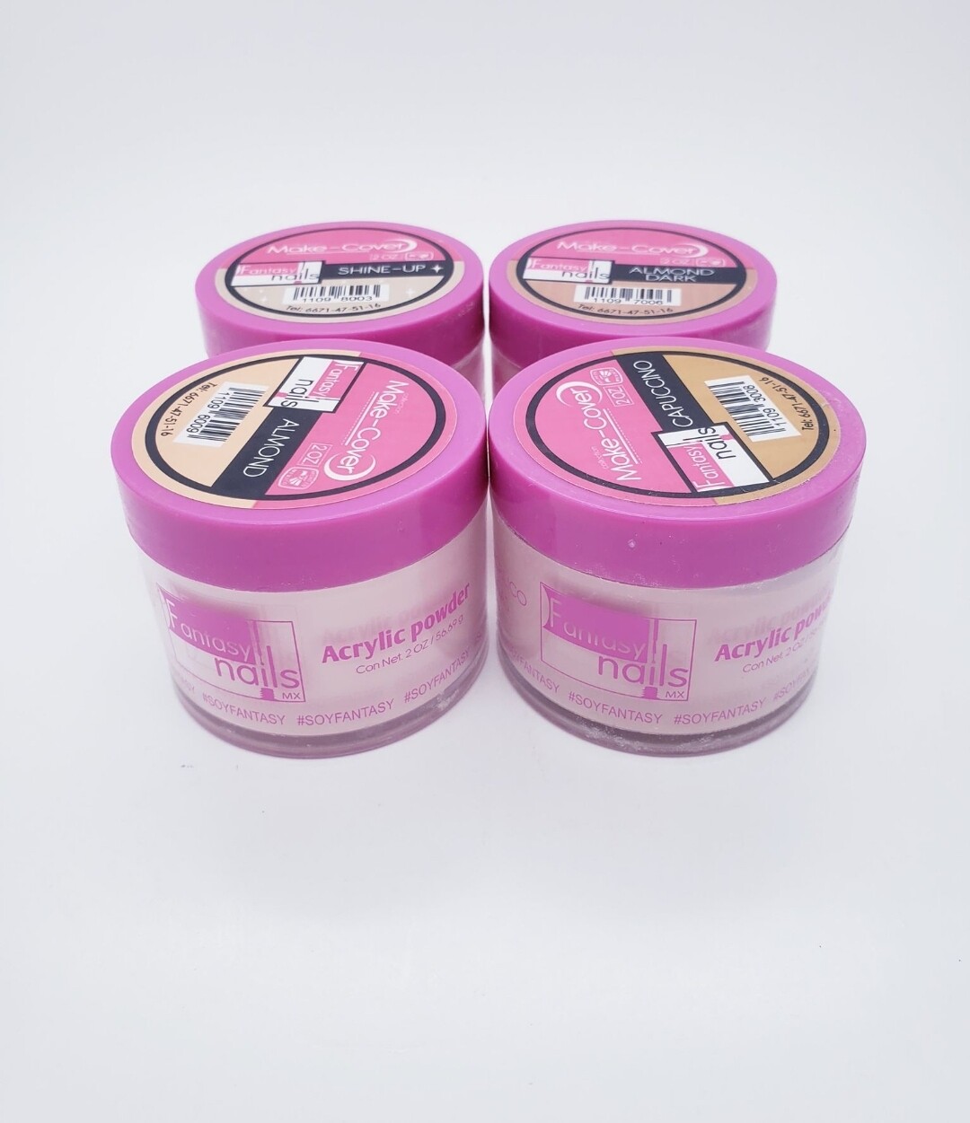 Fantasy Nails Acrilico Acrylic Powder 2 oz.  CHOOSE YOUR COLOR