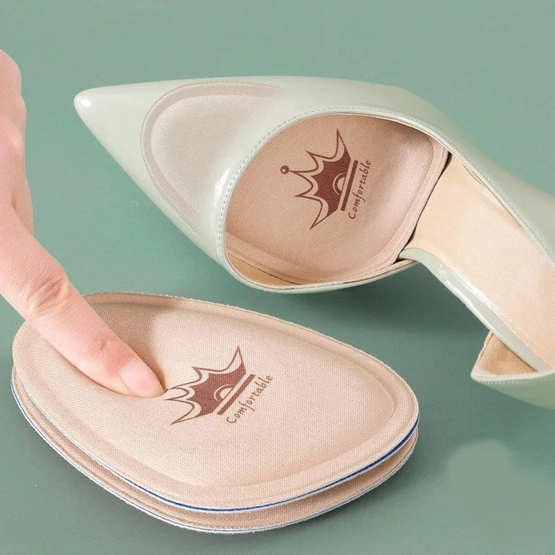 3 pair Women Forefoot Pad Insoles Pain Relief Non-Slip Cushion Shoe Inserts