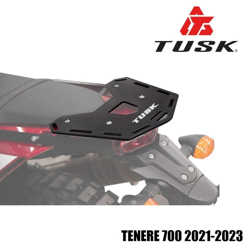 TUSK Rear Luggage Rack Top Case Carrier Backrest Support Yamaha Tenere 700