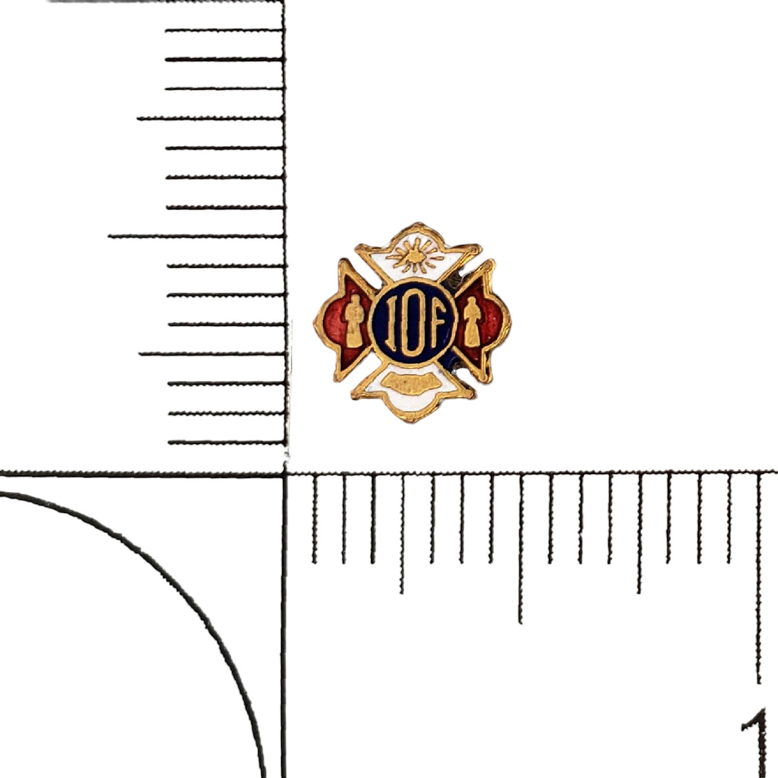 Vintage IOF Independent Order of Foresters Lapel Pin Fraternal Society Enamel