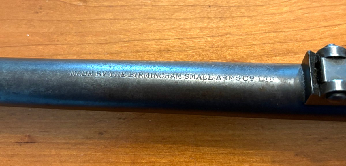 Vintage Birmingham Small Arms Company 310 Martini Cadet Barrel w/ Rear Sight