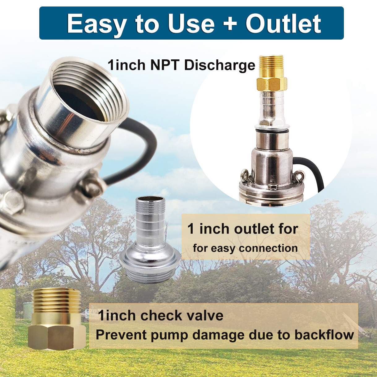 270W 3" Solar Pump Submersible Pump Bore DC 24V Deep Well Pump + MPPT Controller