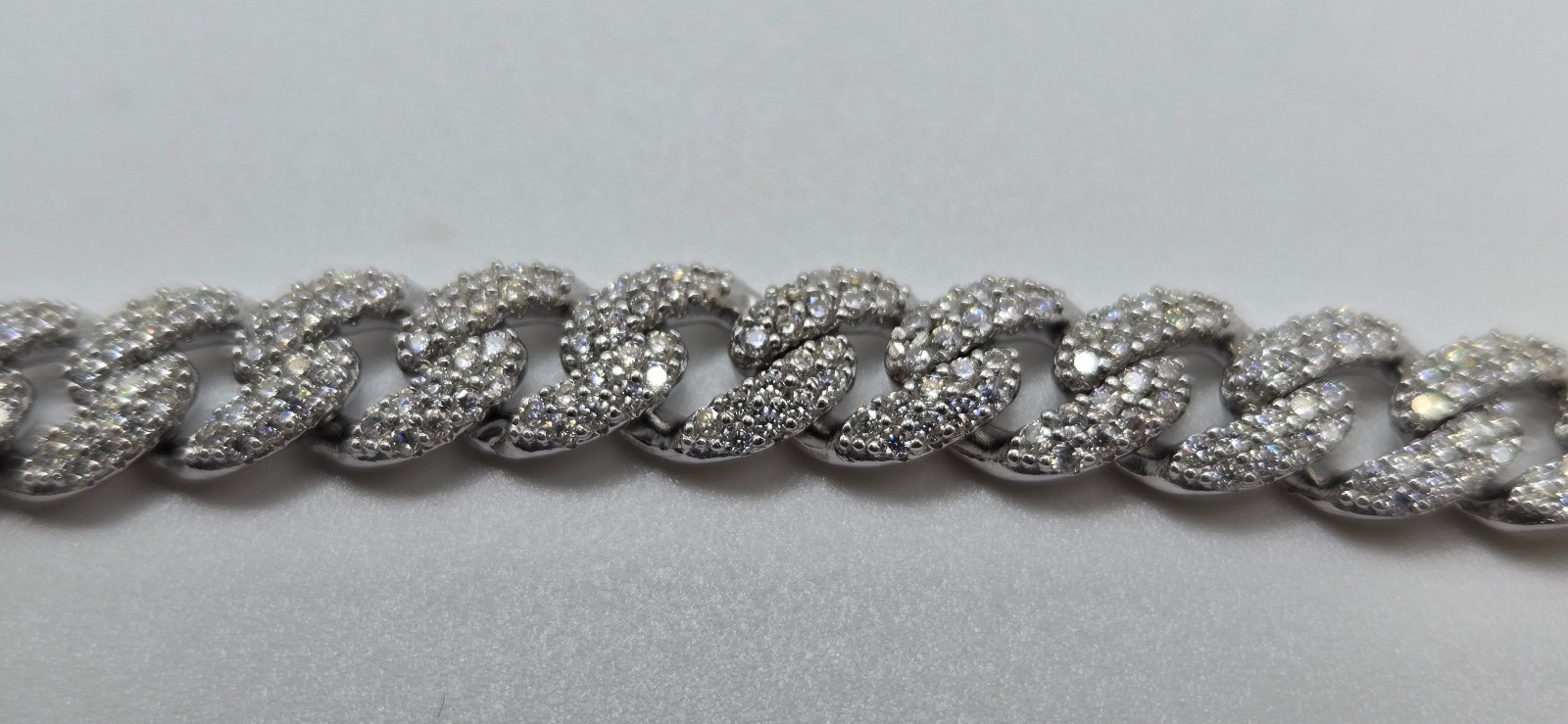 Genuine MOISSANITE Miami Cuban Chain Necklaces 6mm, 925 Sterling Silver, Icey