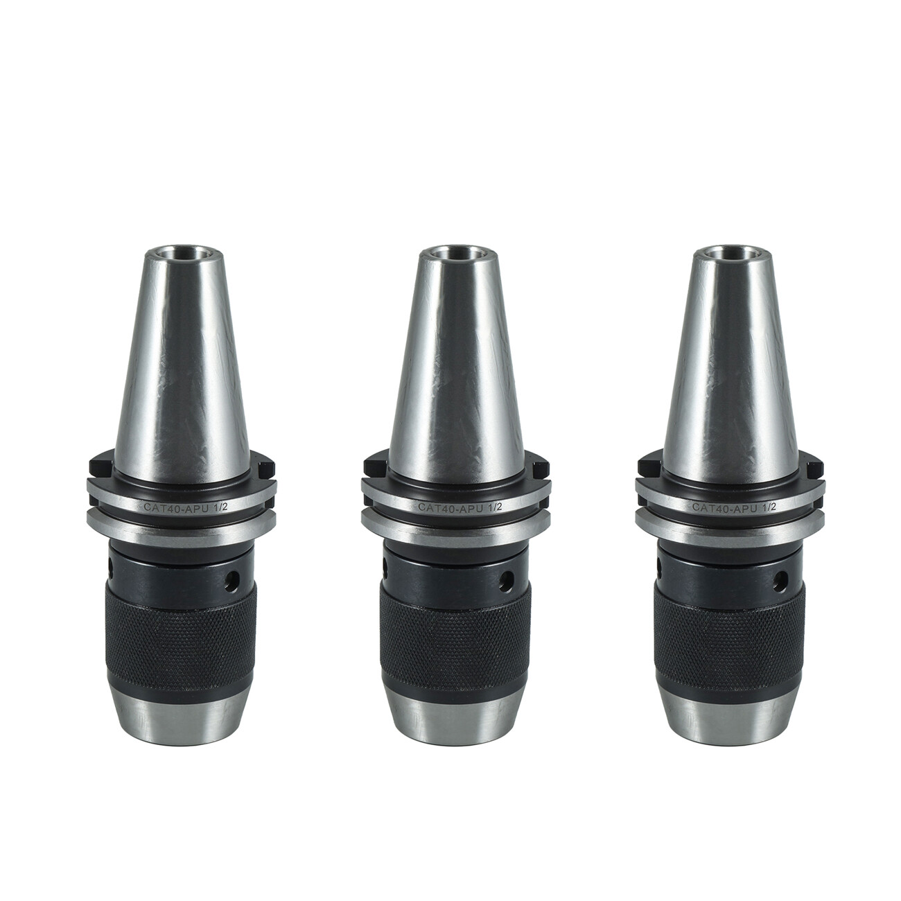 3pcs CAT40 Keyless Drill Chuck 1/2'' Fits On Haas CNC Easy Great Tool Holder US