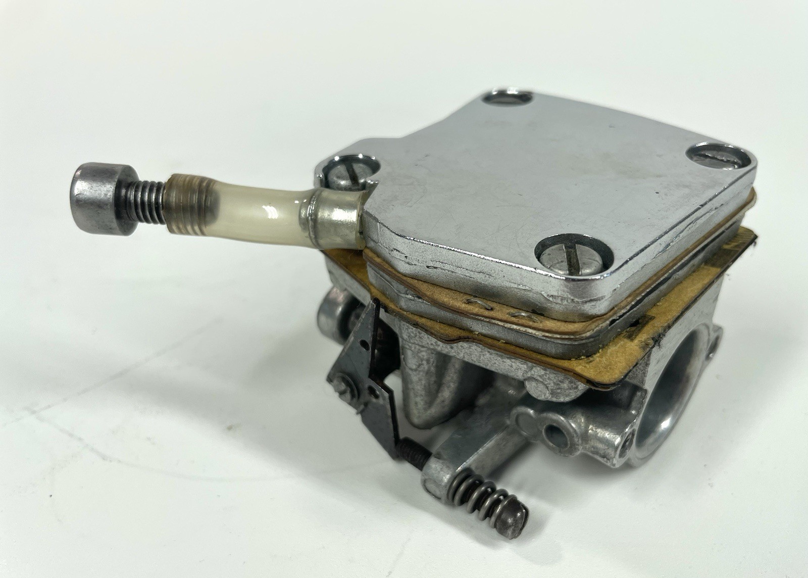 McCulloch Flat Back Chrome Carburetor 48890A Engine Go Kart Vintage Racing MC