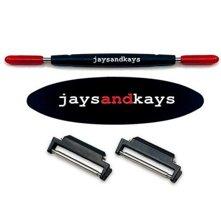 JaysAndKays® Metal Adapters Kit for Casio AE1200 AE1300 Royale Black Gray