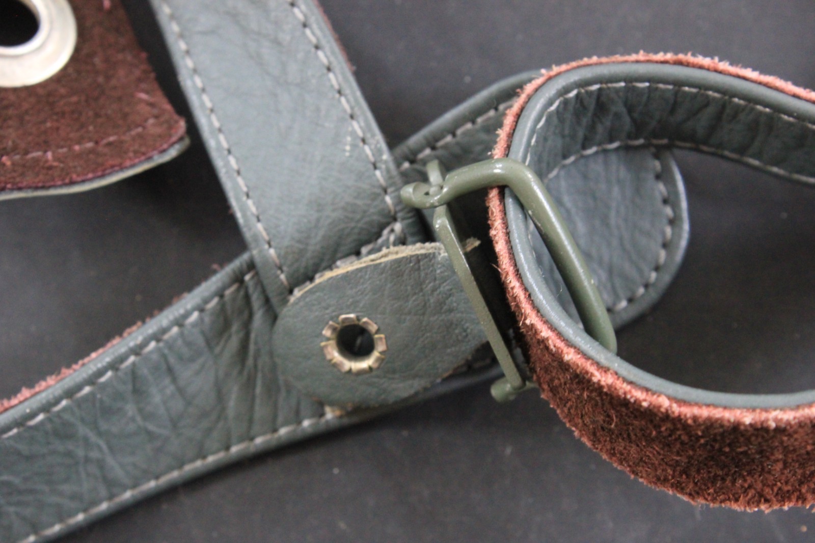 Pair Post‑War German Luftwaffe Fallschirmjäger Paratrooper Helmet Chin Straps