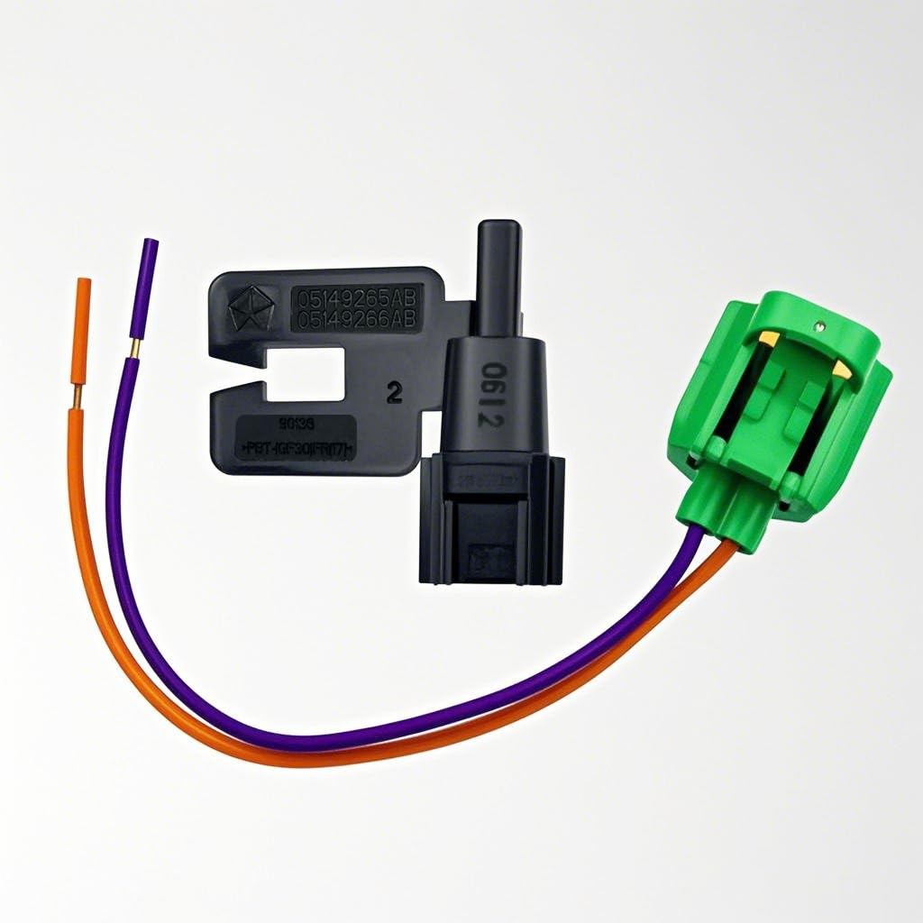 Ambient Air Temperature Sensor with Plug Wired Pigtail, 56042395, 5149025AA,