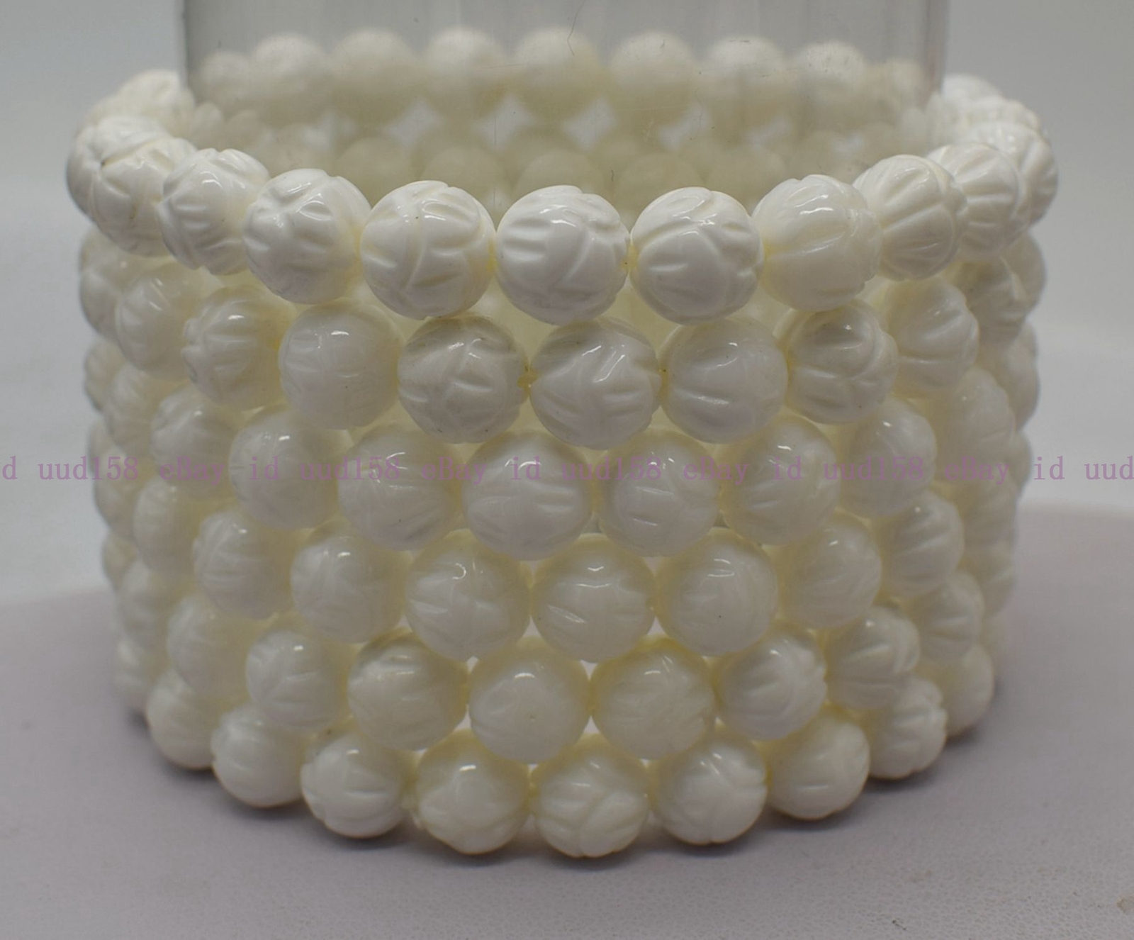 Wholesale Lots 6 Pcs 6/8/10/12mm Natural Gemstone Crystal Stretch Bracelet 7.5”