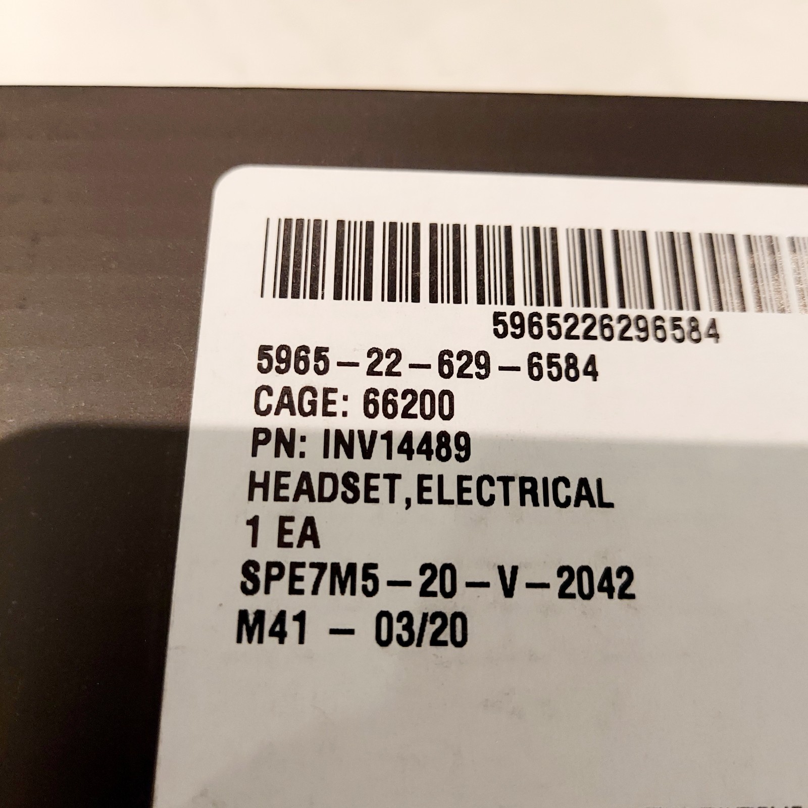 Genuine Invisio T5 Headset Tactical Communication System NOS