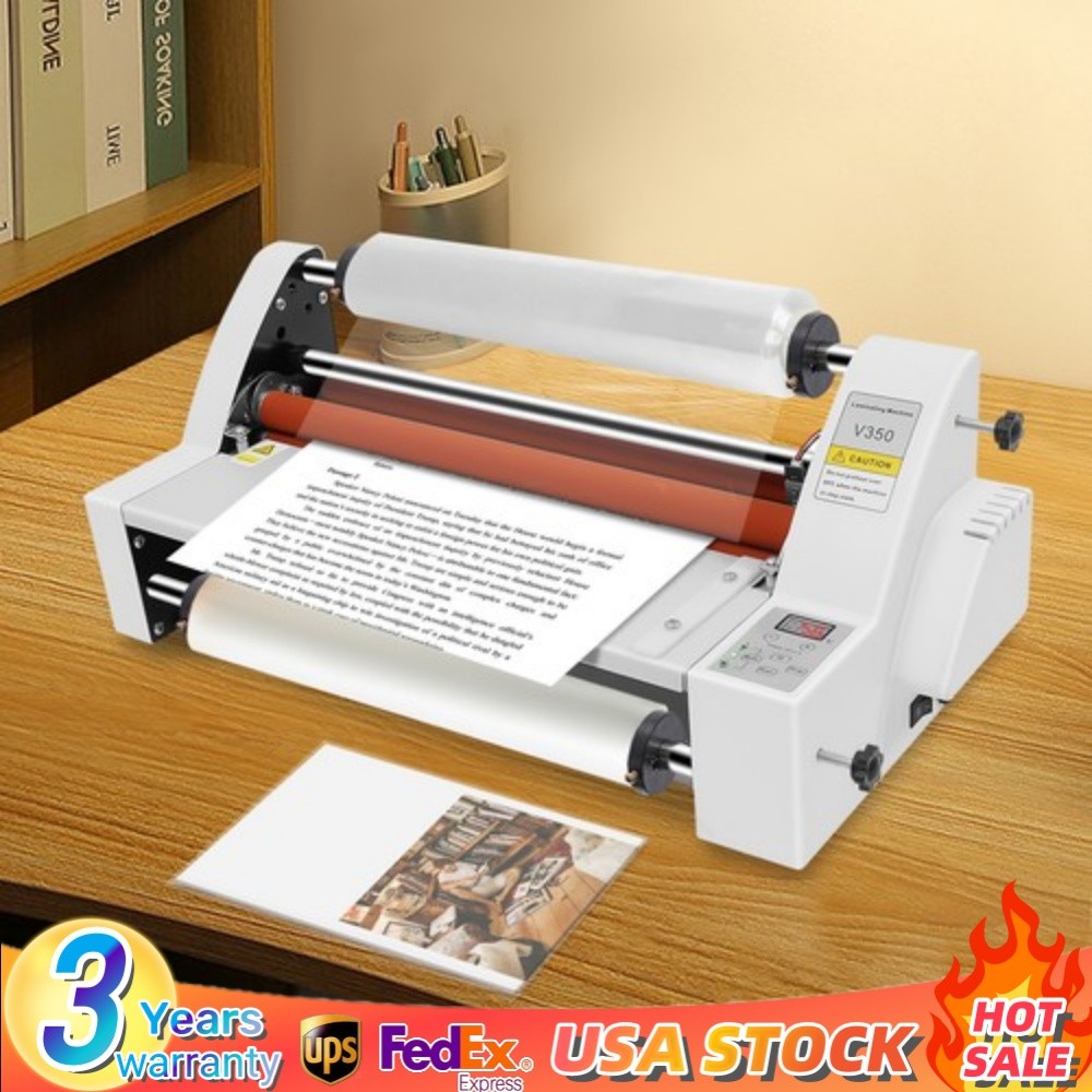 Hot Cold Roll Laminator Single & Dual Sided Digital Display Laminating Machine