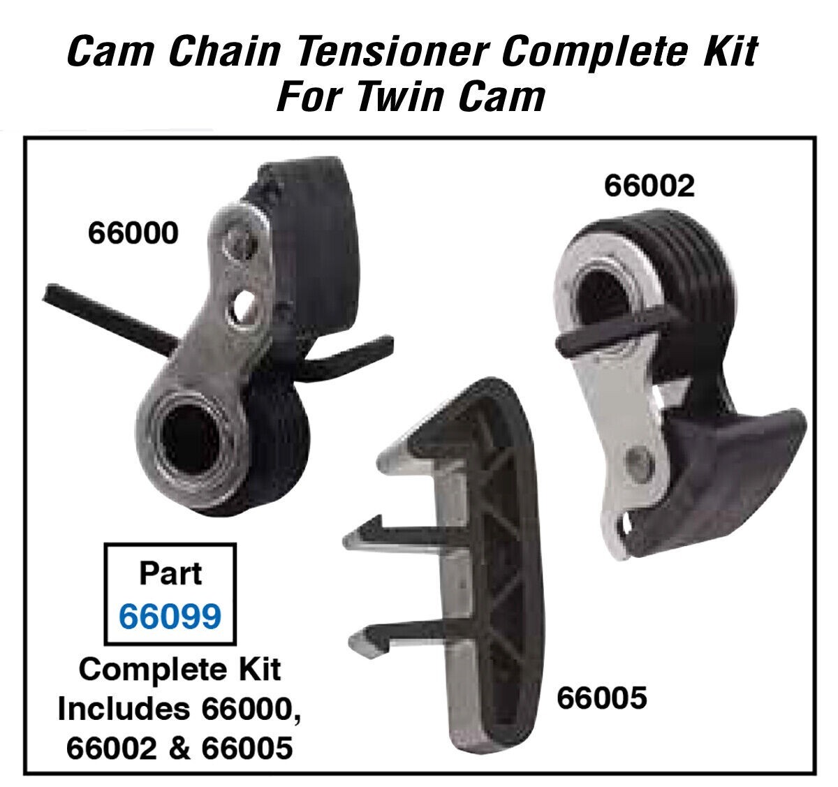 Inner/Outer Camshaft Timing Chain Tensioner Kit For 1999-2006 Harley Twin Cam