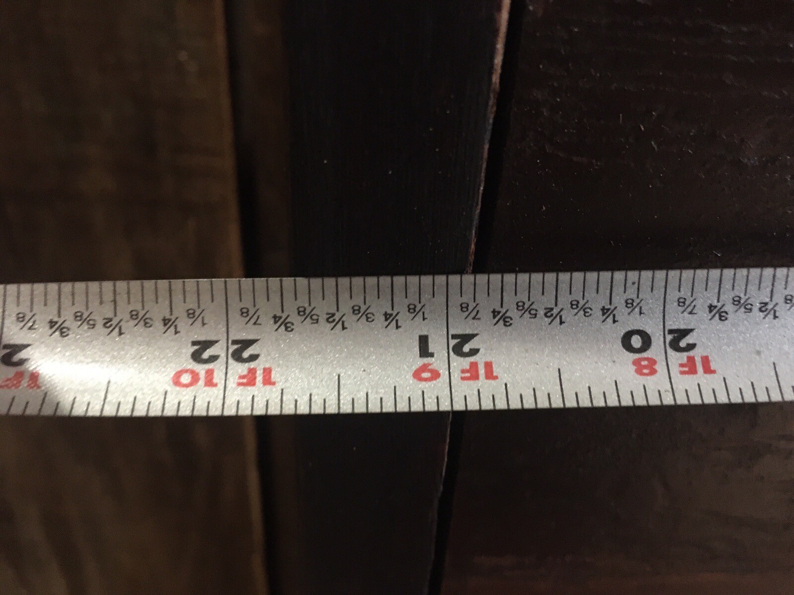 Antique 6 Drawer Wood Cabinet Porcelain Knobs 30x21-1/2x6-1/2