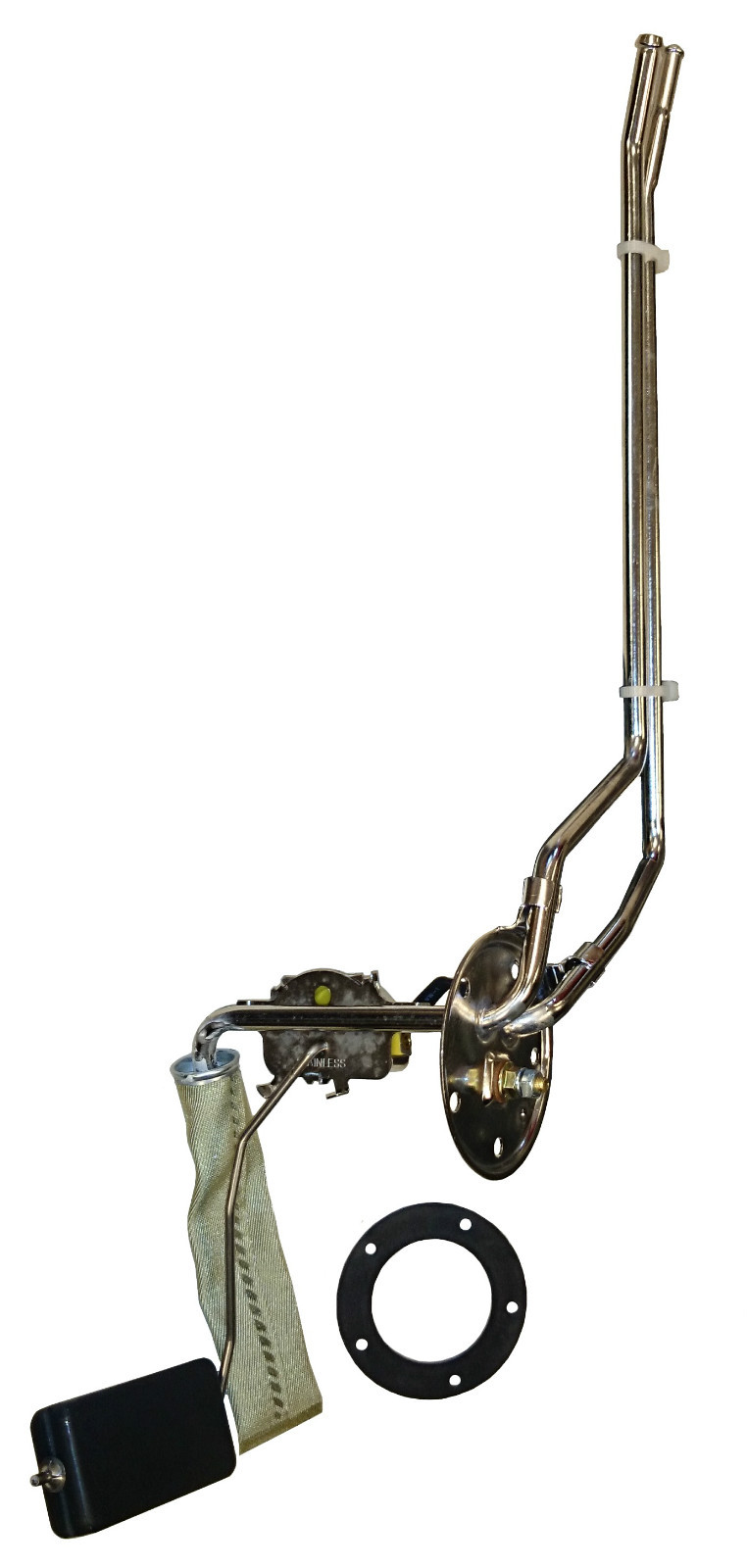 65-68 Cadillac gas tank with 2 line fuel sending unit & strap kit