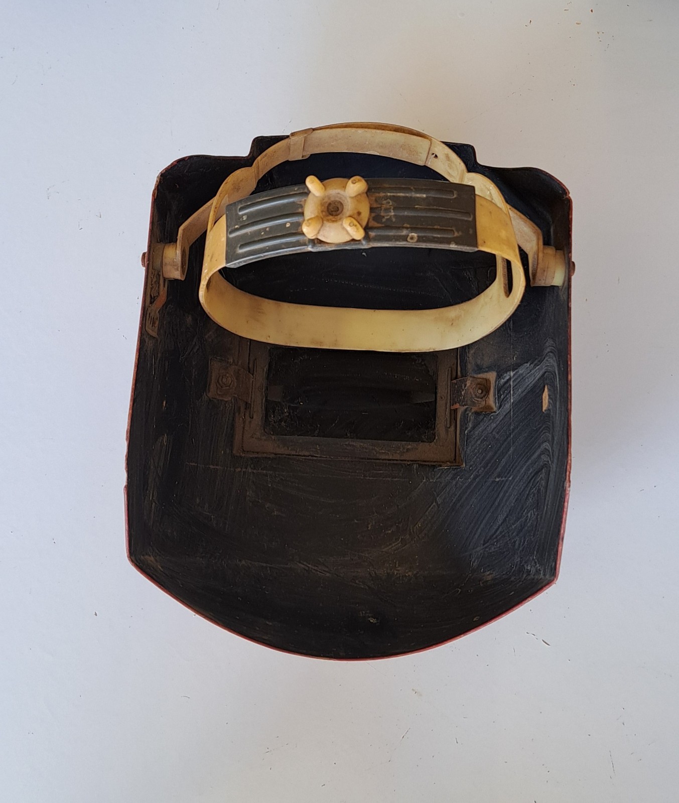 Lot Of (3), (2) Fiberglass, (1) Vulcanized Fiber?? Welding Helmets