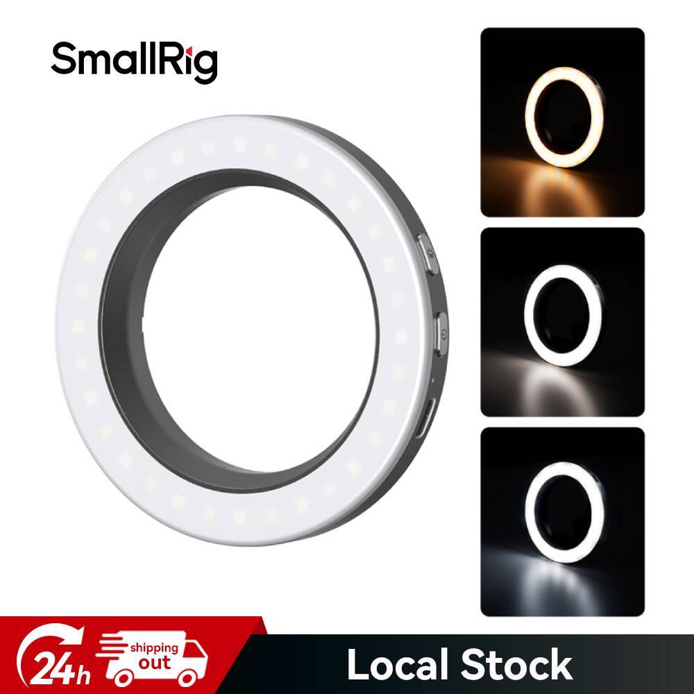 SmallRig Vibe P30 67mm Ring LED Video Light, on Camera Lens Light 4873