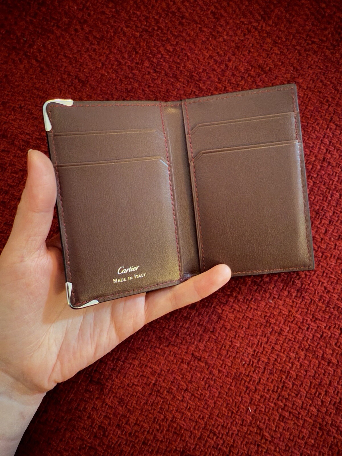 Cartier Cardholder Wallet Black Leather | NEW |Collectible Promotional AD Gift