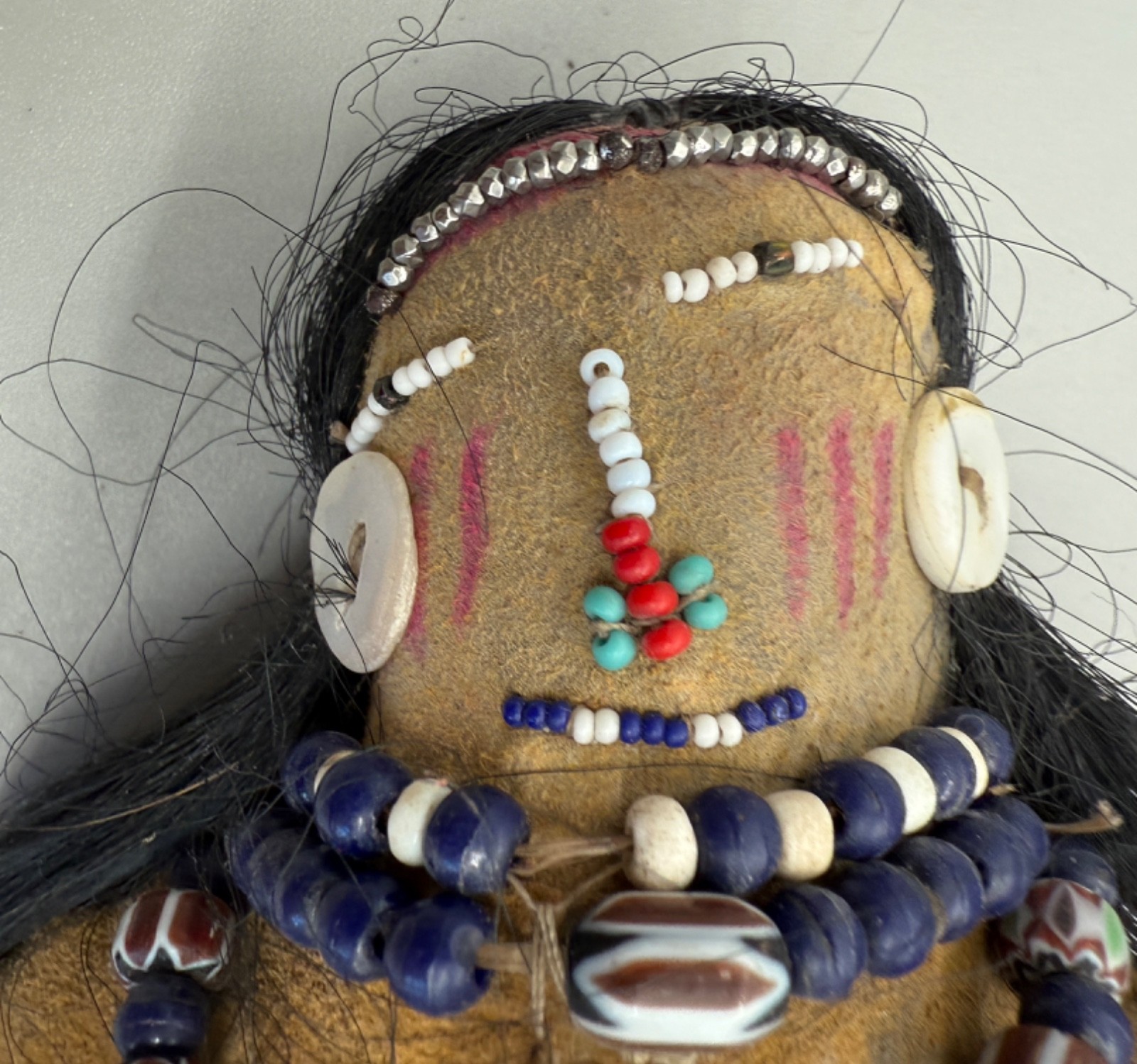 Antique Lakota Sioux Native American Double Sided Doll Anoglte 1890s Antique Dol