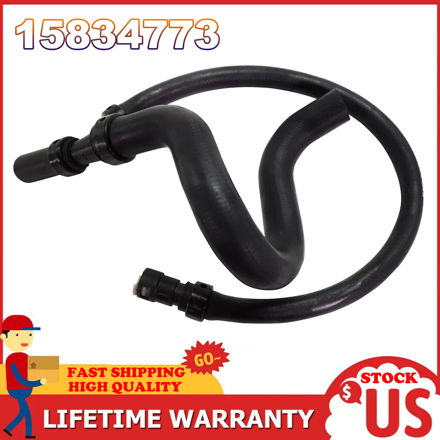 For Chevrolet Tahoe.Silverado 1500 Cadillac Engine Lower Heater Outlet Hose NEW