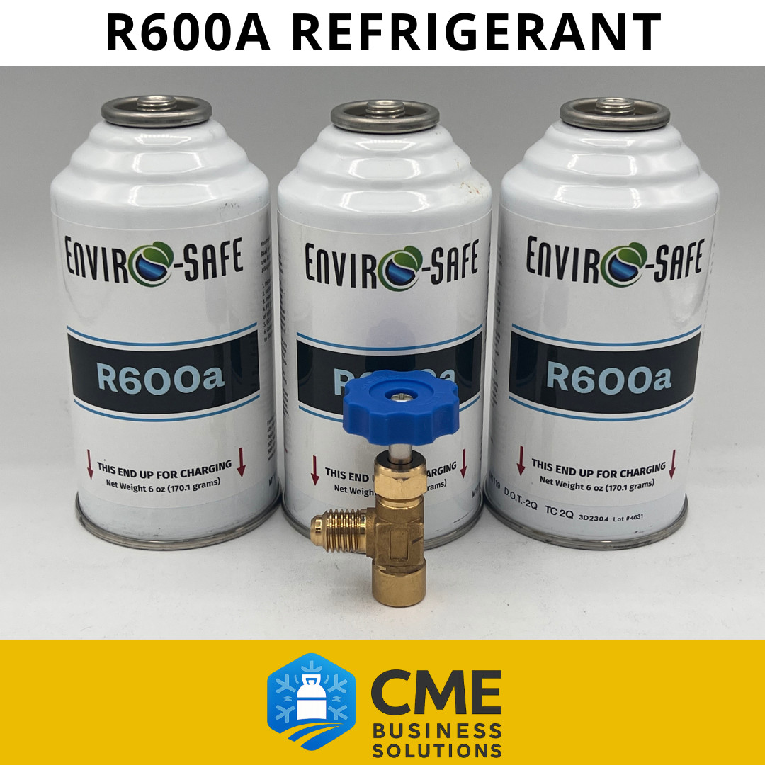 Envirosafe R600a Refrigerant with Tap, 6 Ounces, Professional Grade