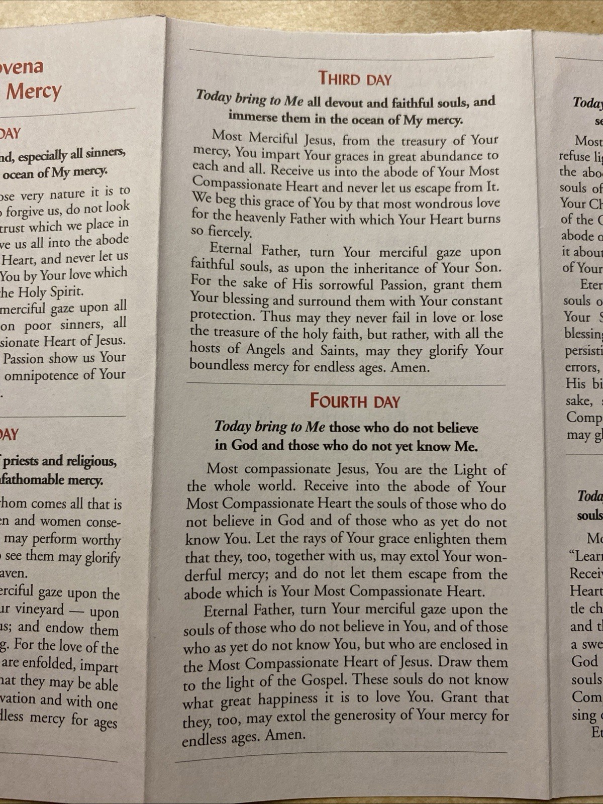 Divine Mercy Chaplet And Novena