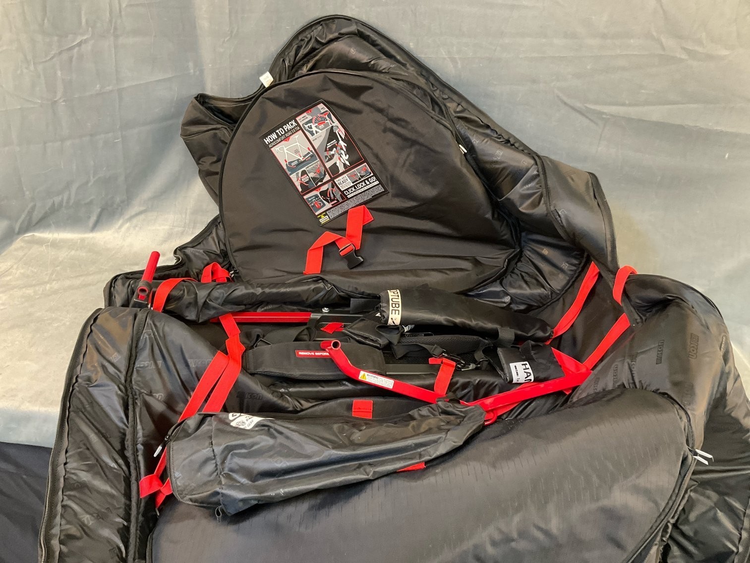 Sci-Con AeroComfort 3.0 TSA Triathlon Accessories Travel Bike Bag - Black...