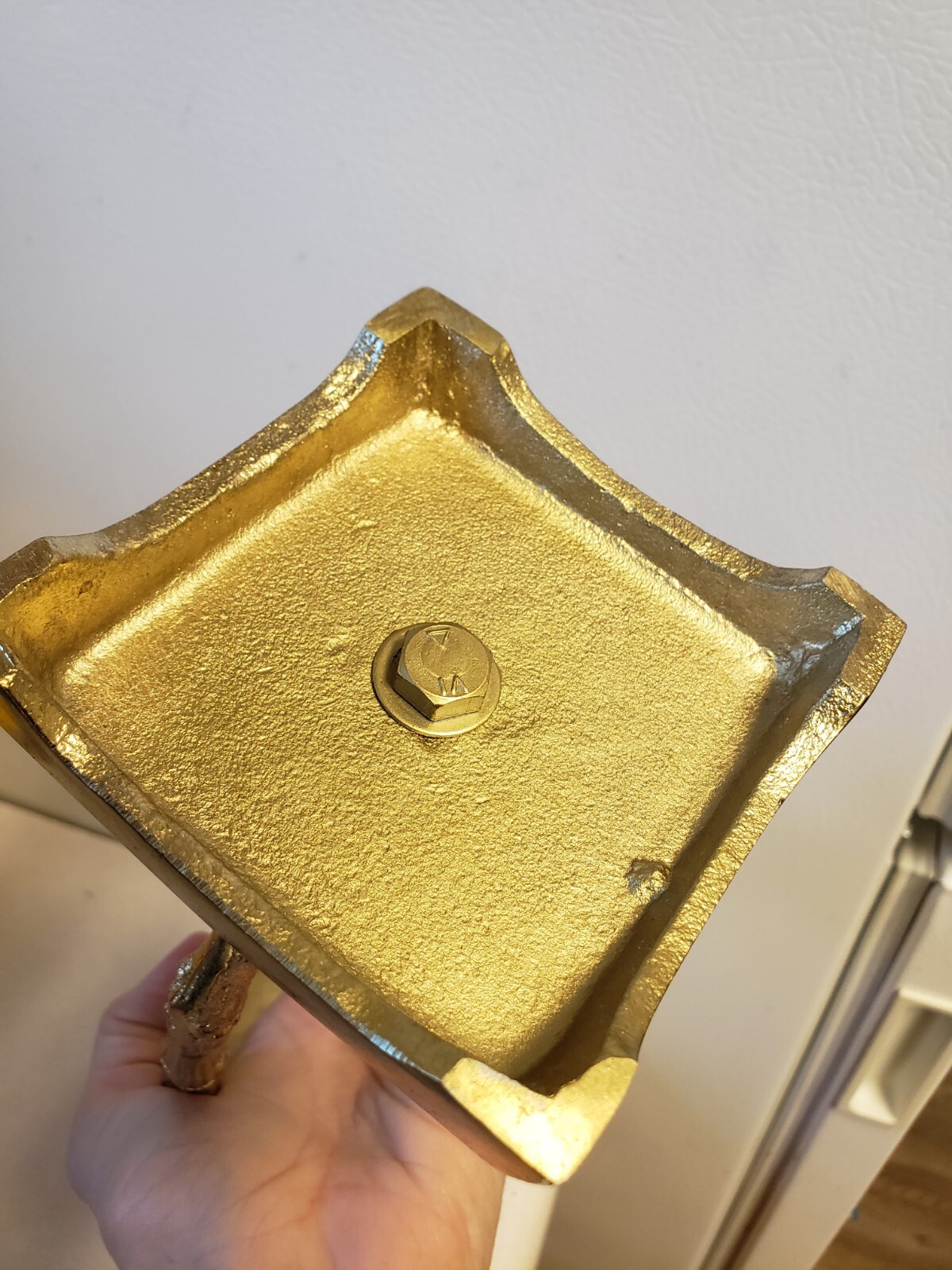 Uniquely Crafted by Artisans in India Metal Bamboo Candle Holder 13.5" Tall 