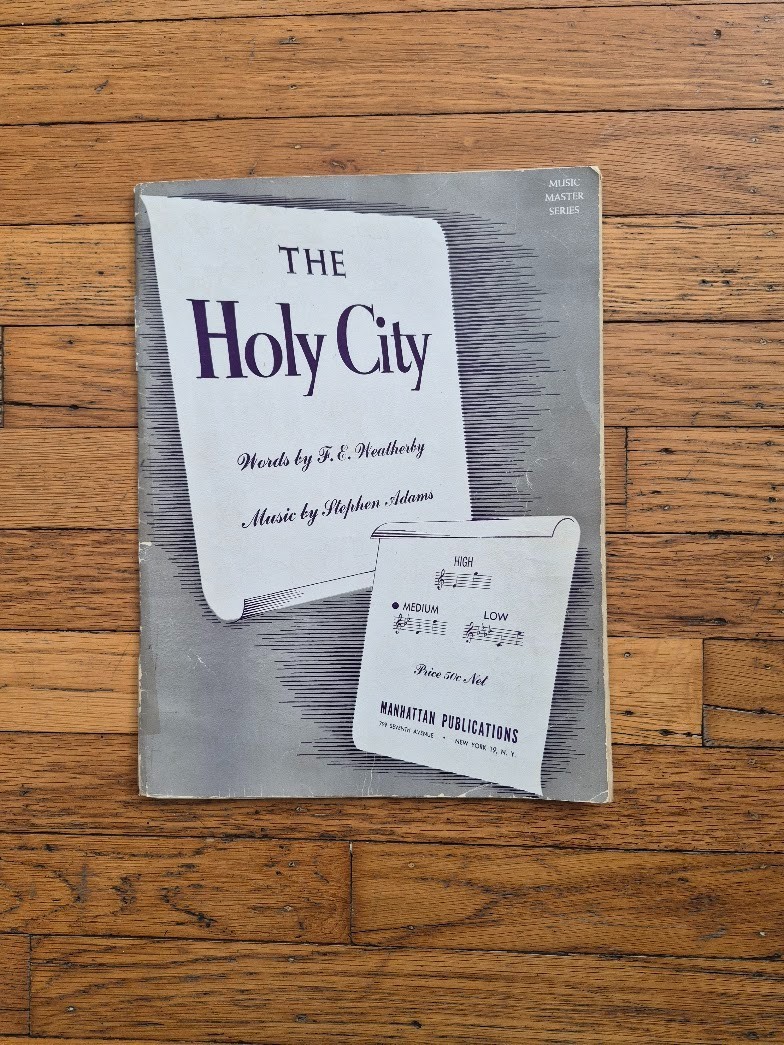 VTG Religious Spiritual Church Sheet Music