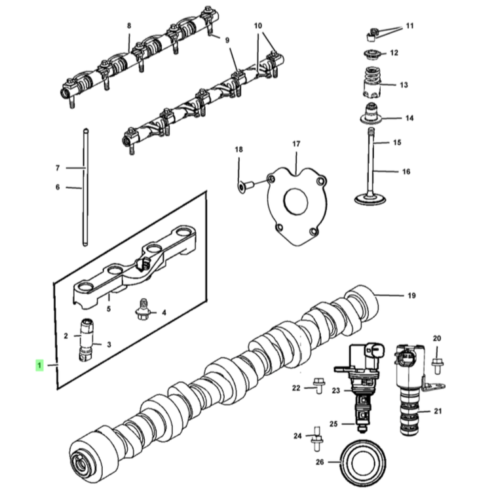 OEM MOPAR Dodge Ram Chrysler Jeep 5.7L 6.4L 2 FRONT 2 REAR Valve Lifters & Yoke