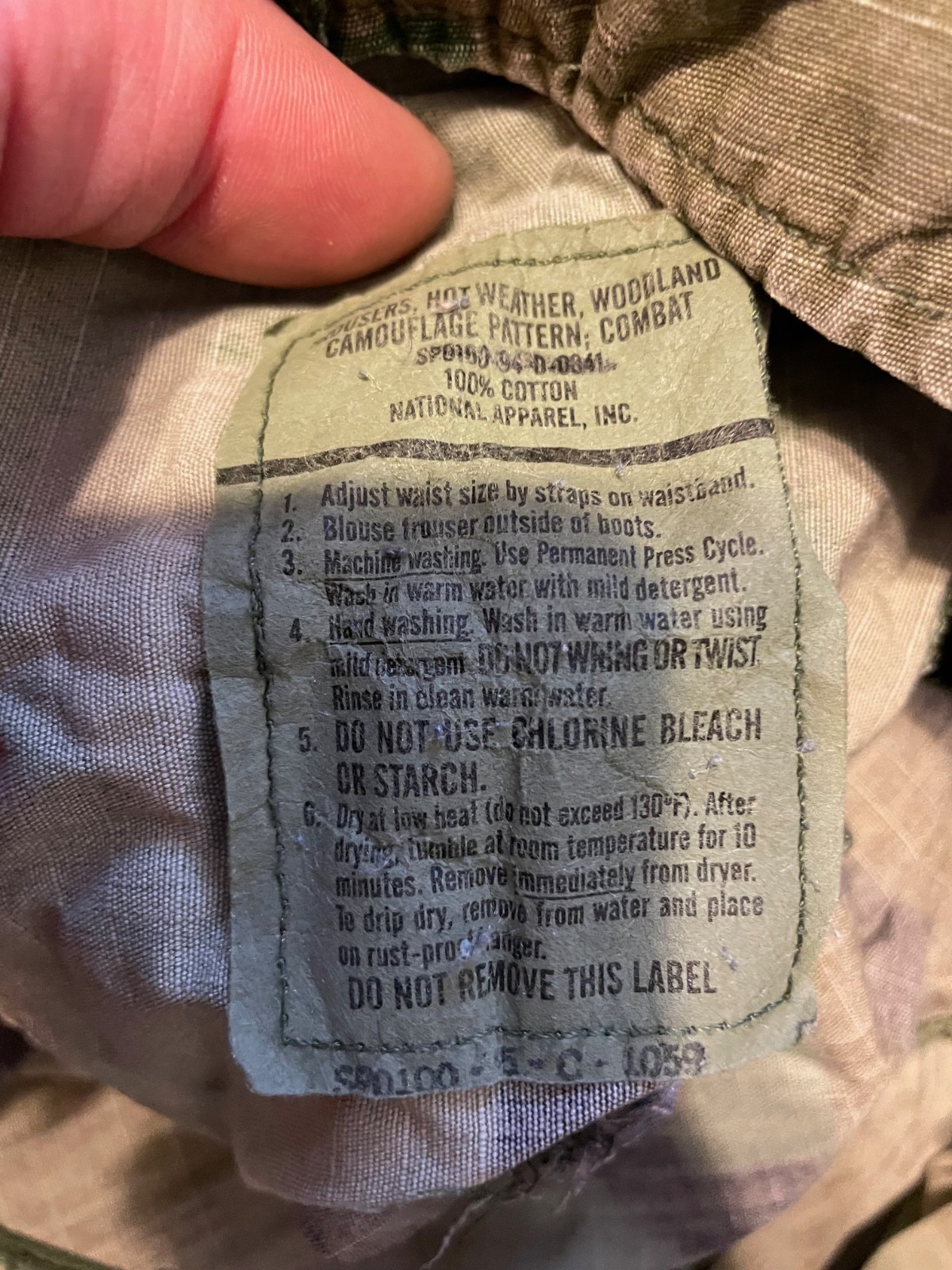 US Army Issue Woodland Camo Hot Weather Cargo Pants Small Short