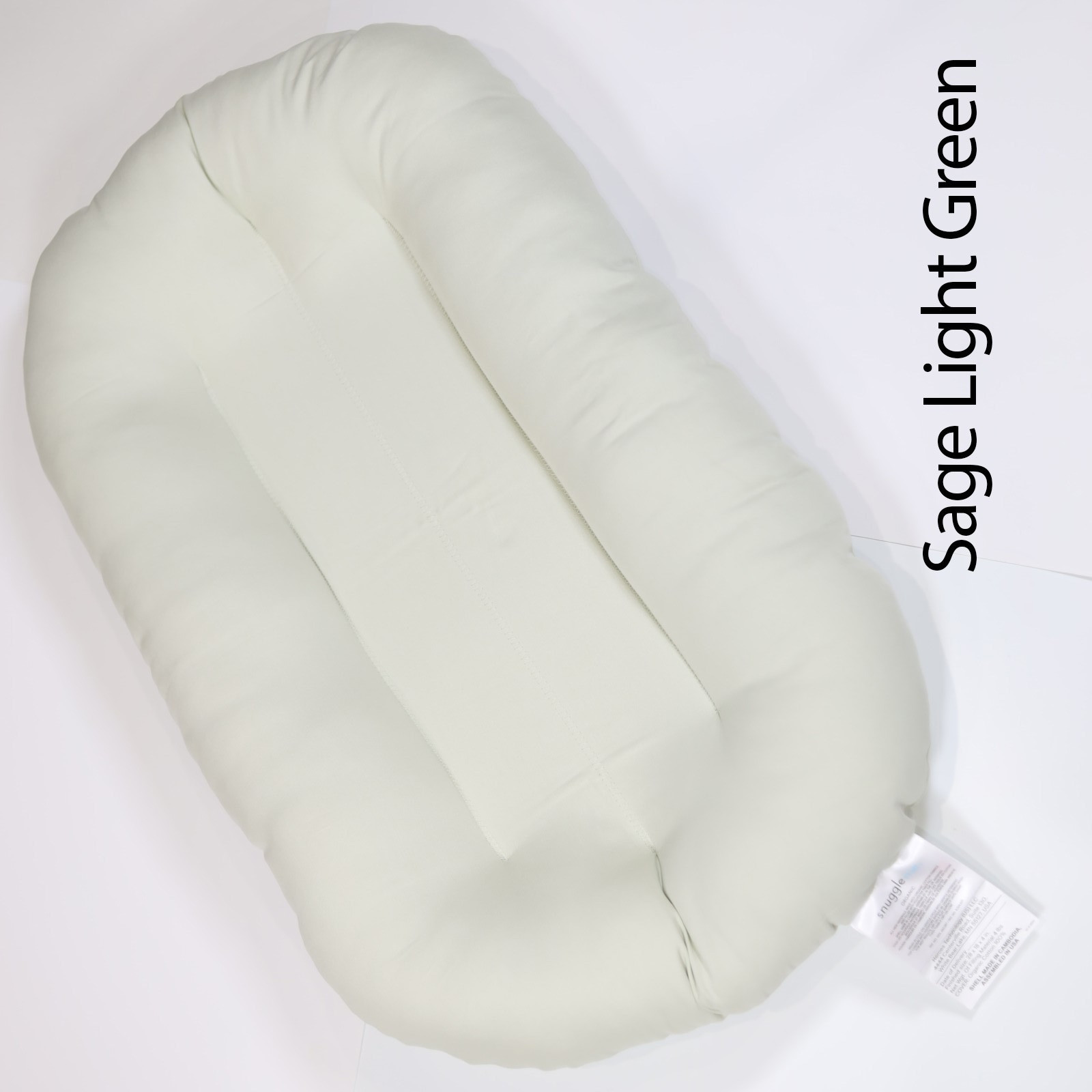 Snuggle Me Toddler Lounger Organic 100% Cotton Cover Color Sage NEW