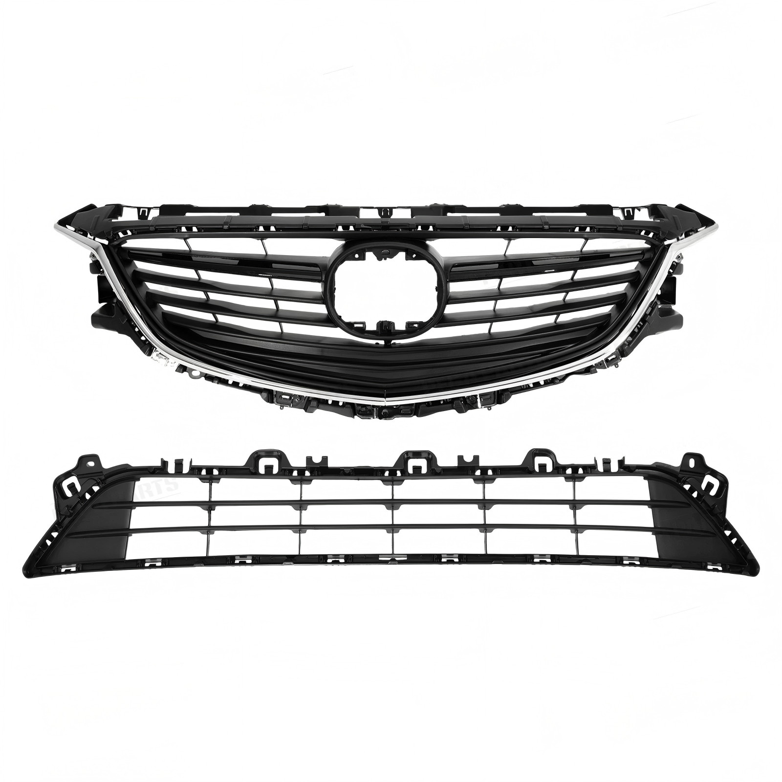 Front Bumper Cover Grille Grill Bracket Assembly For 2014-2017 Mazda 6 Mazda6