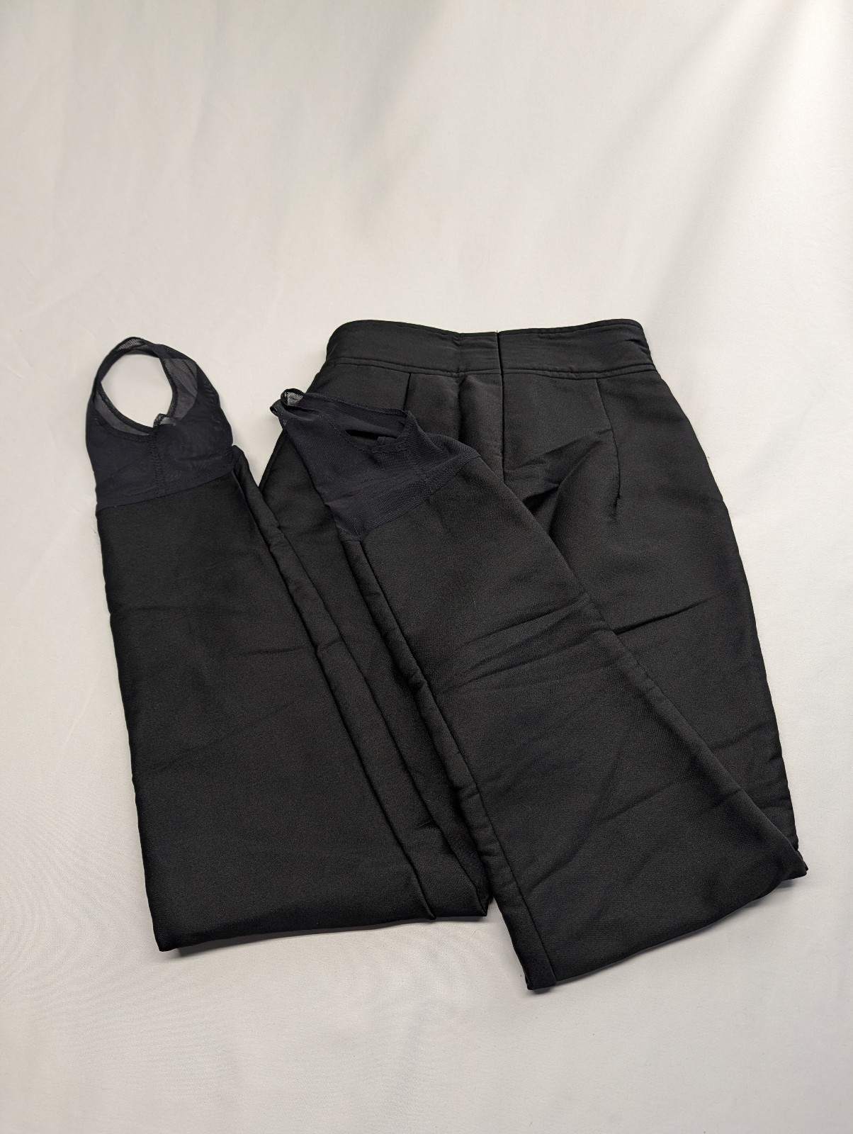 Vintage Nils Ski Pants Womens Size 8 Regular Black Schoeller Wool Blend Stirrup