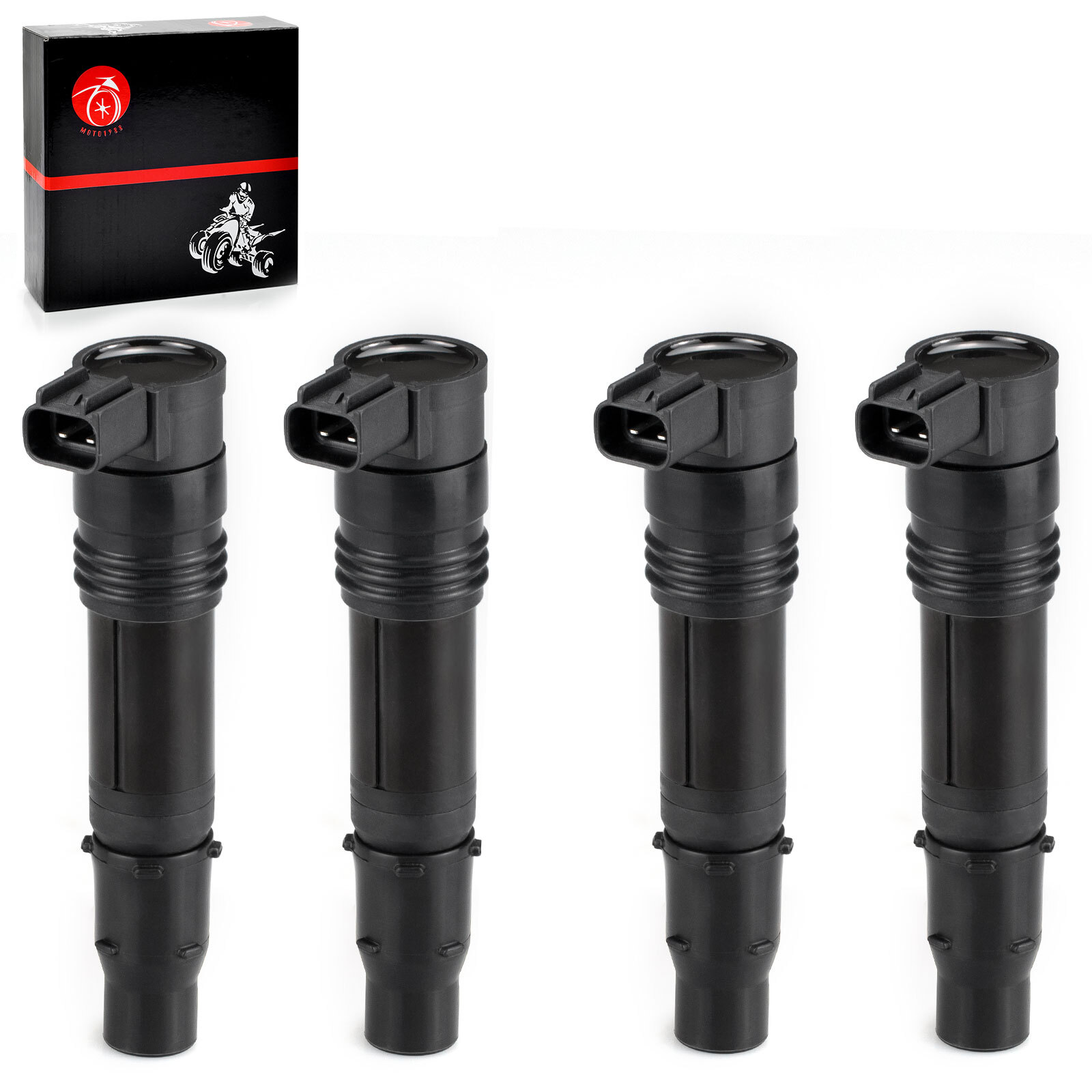 4 Ignition Coils for Kawasaki ZX1400 ZX1000 Ninja ZX-14 ZX-14R ZX14 ZX-10R 04-23