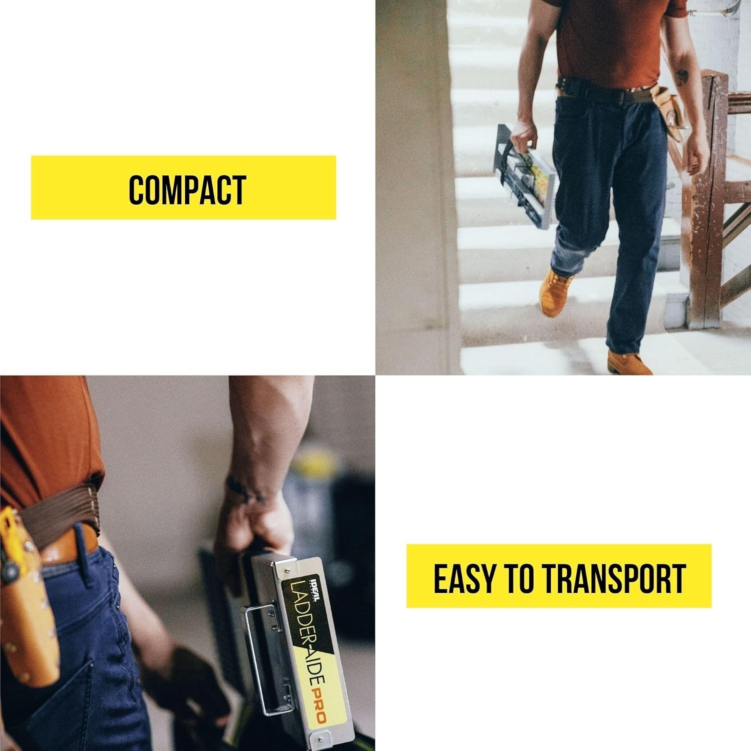 Ladder Extender and Stabilizer for Single and Extension Ladders, Easy Setup