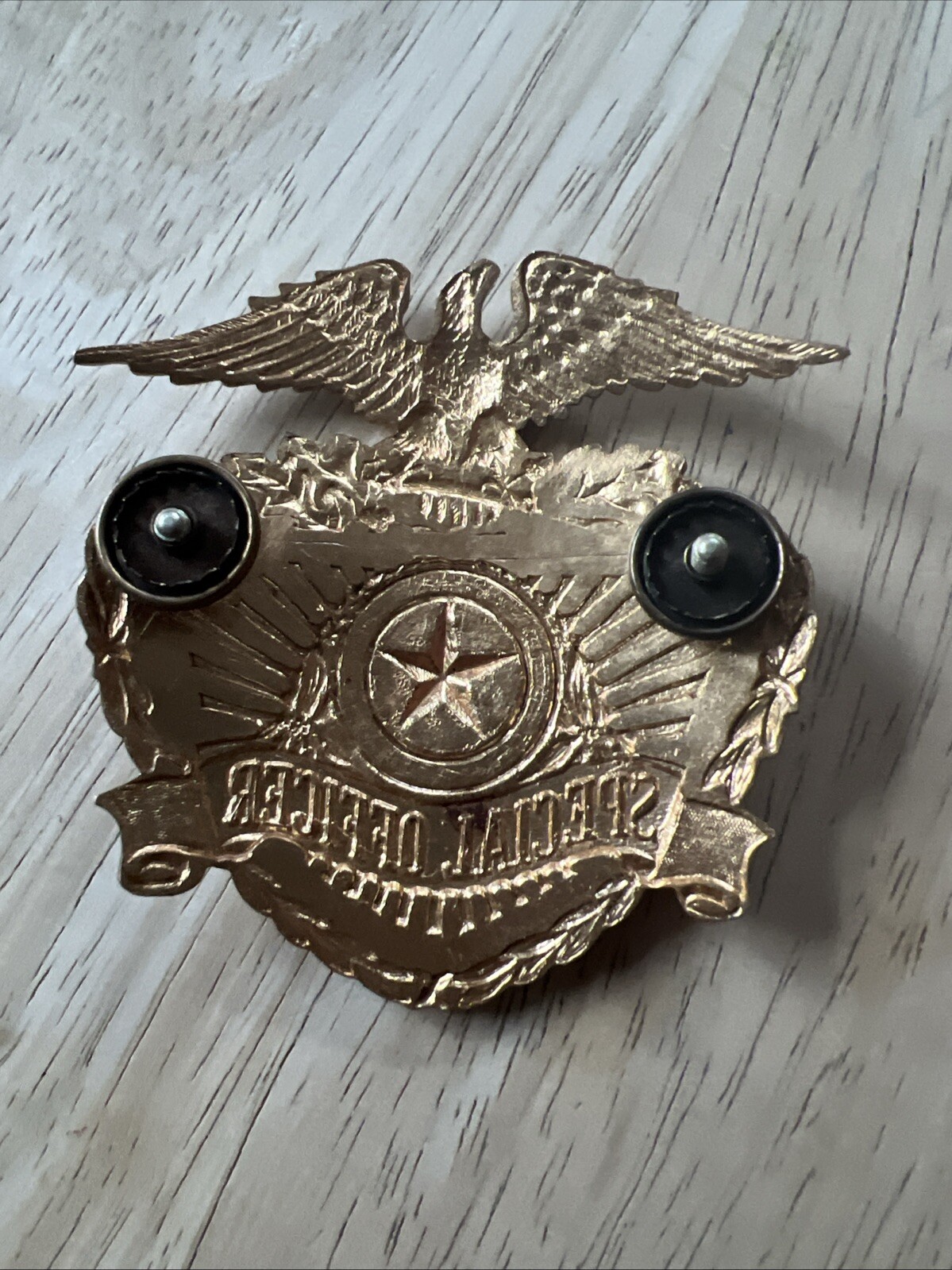 Vintage Double Screwback Special Hat Pin