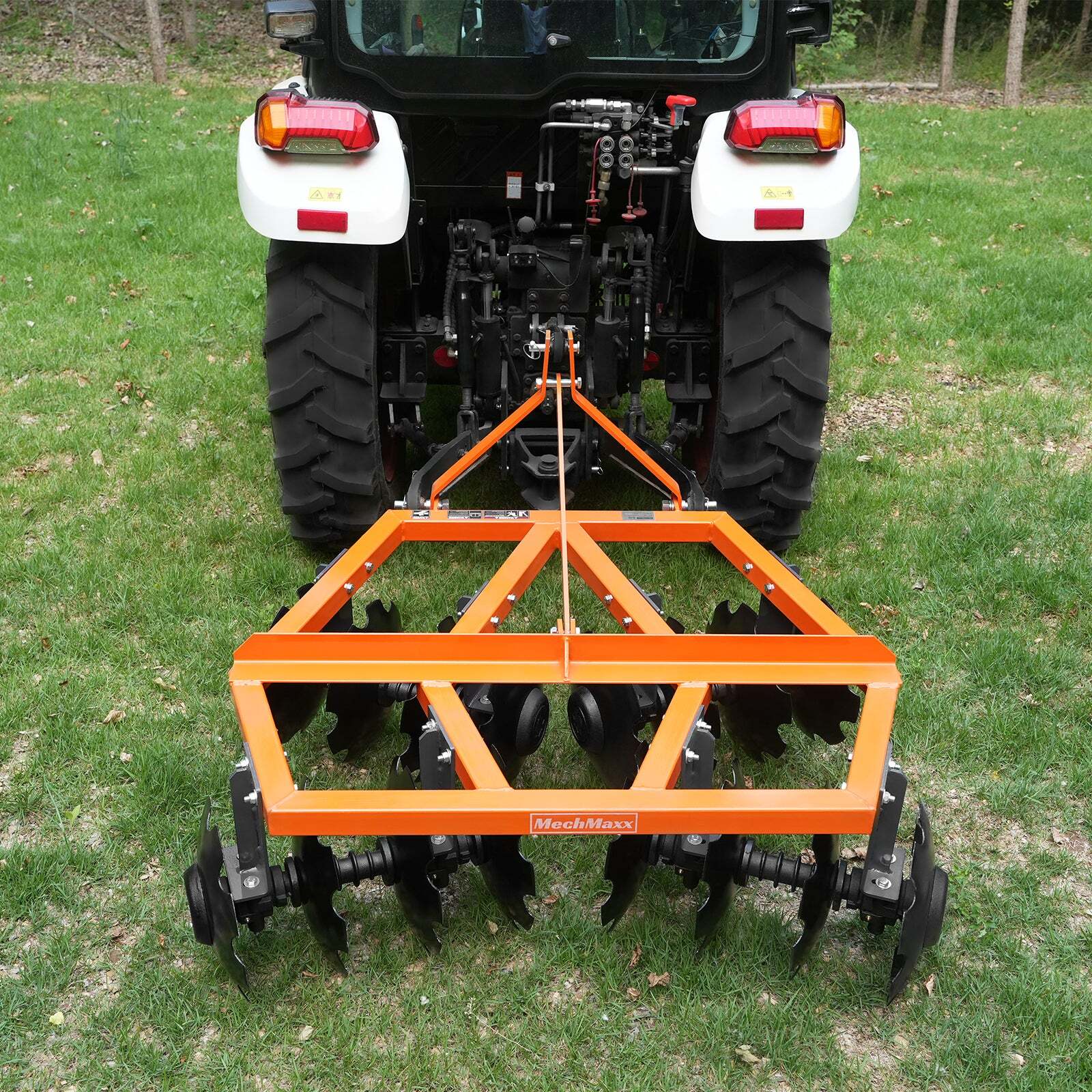 MechMaxx 3 Point Hitch 60" Notched Disc Harrow Plow Tractor Attachments, DH60