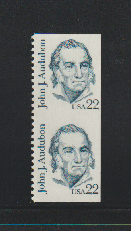 US ERROR Stamps: #1863d John Audubon: Horiz. IMPERF between. MNH $1,300.00