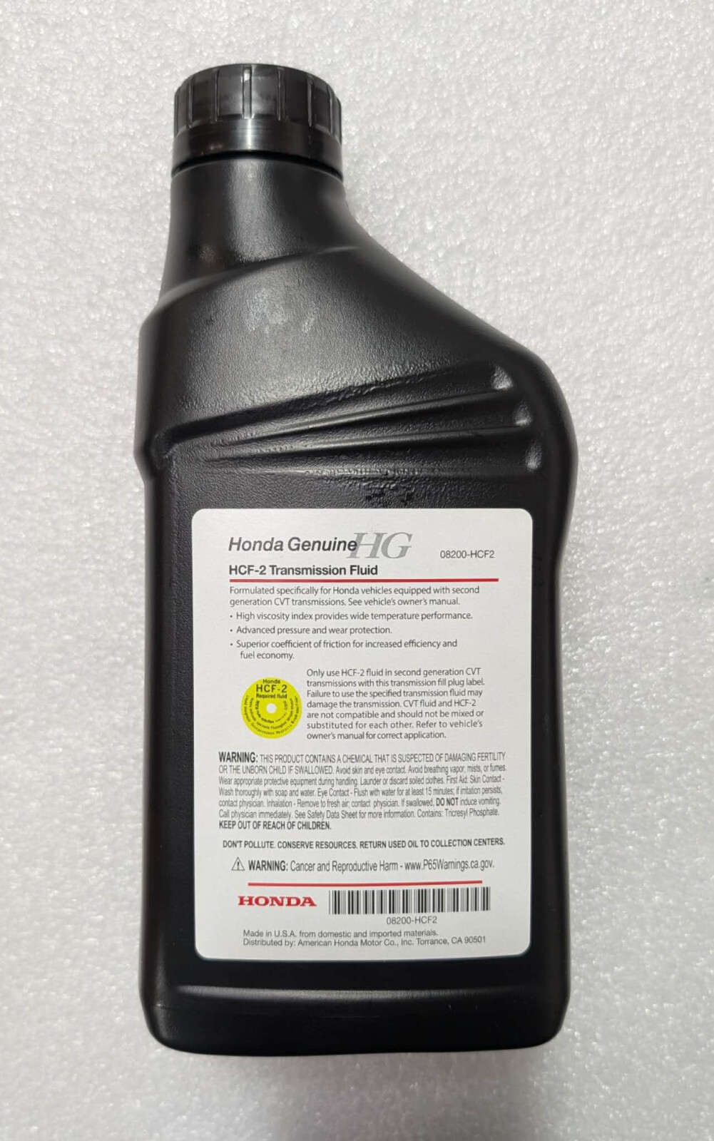 GENUINE OEM Honda HCF-2 CVT Fluid MULTIPACK Qt bottles (08200-HCF2)
