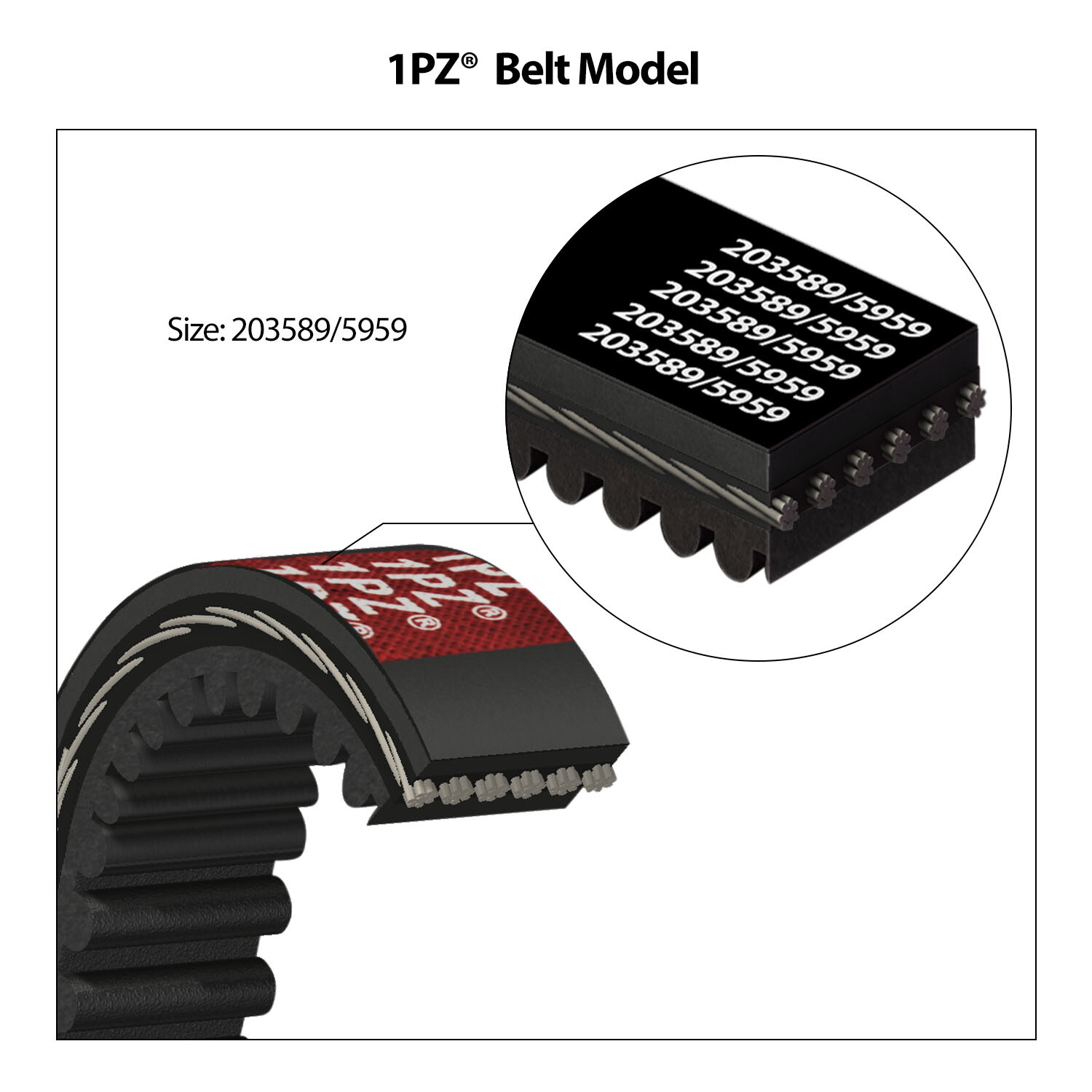 3ps Drive Belt For Coleman Powersports KT196 CK196 196cc Ken-Bar Predator 212cc