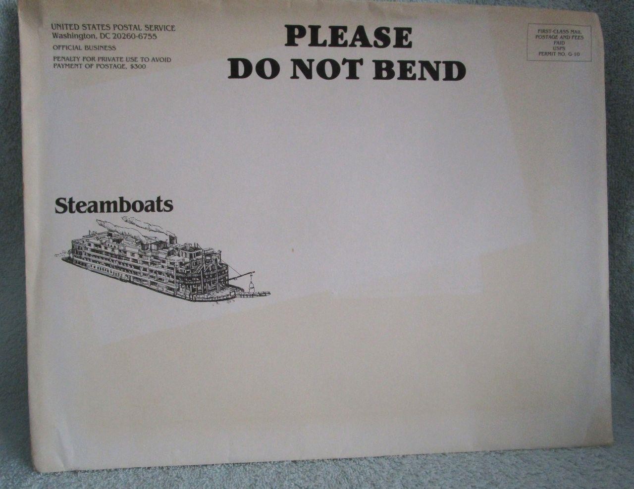Steamboat Commemorative Stamp Collection Original Envelope Stamps and Print 1989