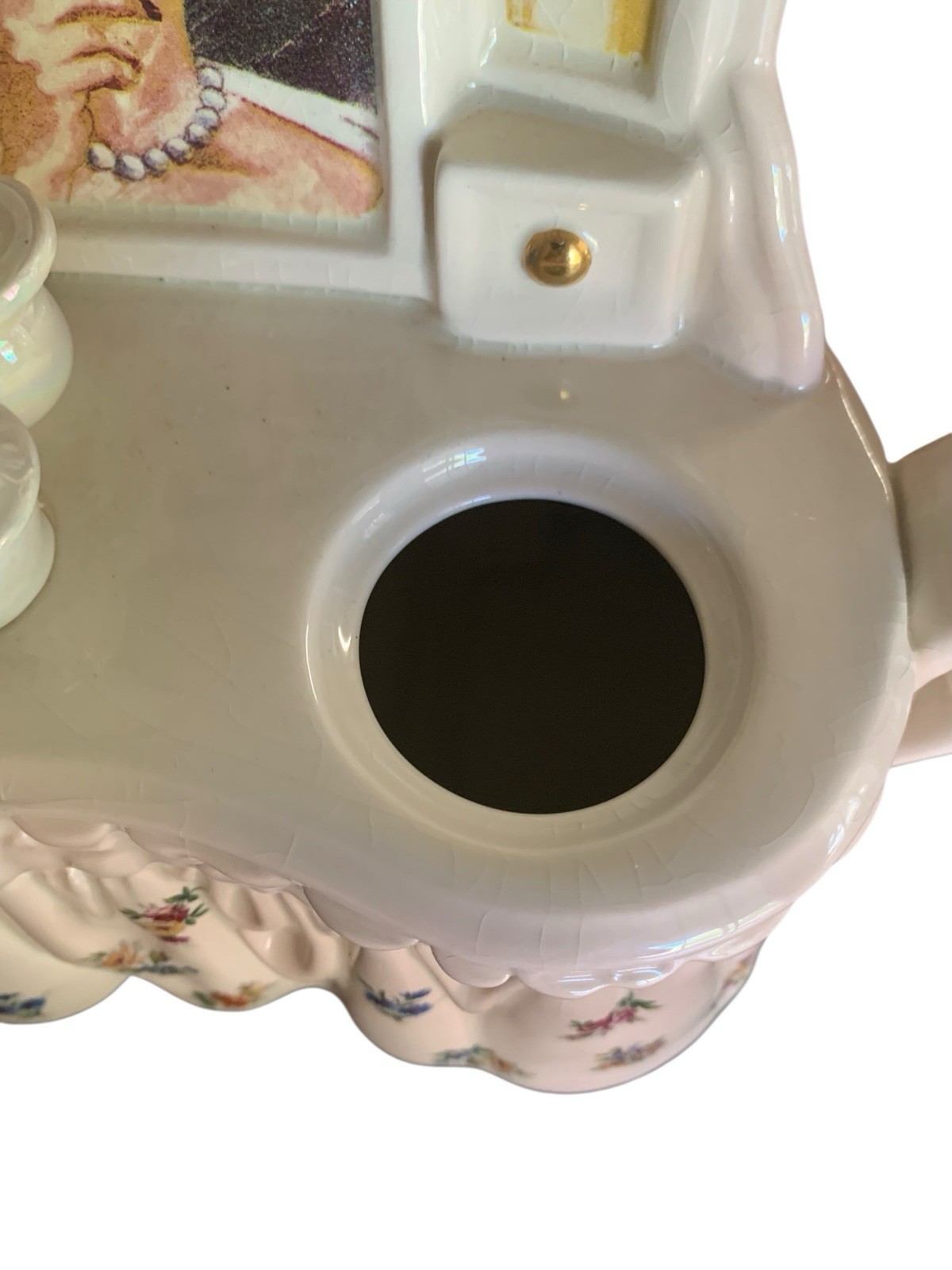 RARE Paul Cardew Ladies Dressing Table Vanity Glam Teapot Limited Edition Signed