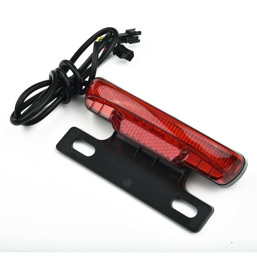 1PC Safety Warning Rear Lamp Rear Tail Light For Electric Bicycle E-Bike 36-48V