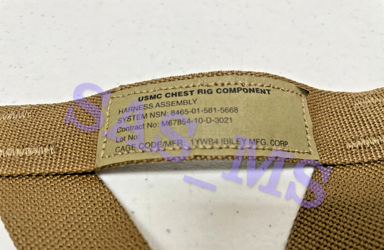 USMC CHEST RIG SHOULDER STRAPS TAP TACTICAL ASSAULT PANEL SHOULDER HARNESS