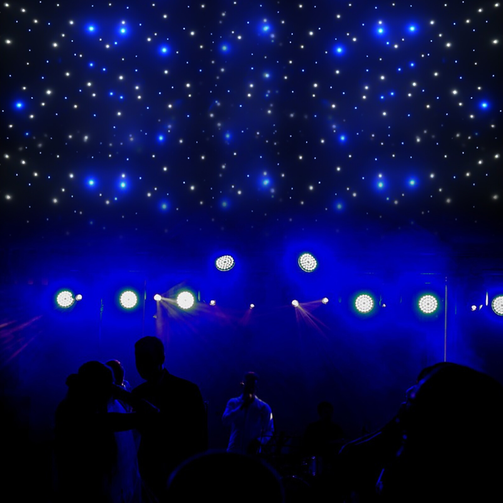 LED Star Stage Backdrop Star Curtain DMX512 Background Starry Sky + Controller