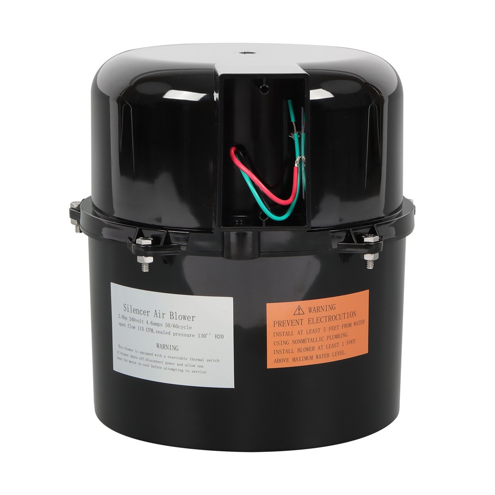 Air Supply Silencer Pool Spa Hot Tub Blower 2HP 240V 6320241 For 2 Inch Plumbing